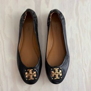 Tory Burch Women's Minnie Ballet with Multi Logo Flats